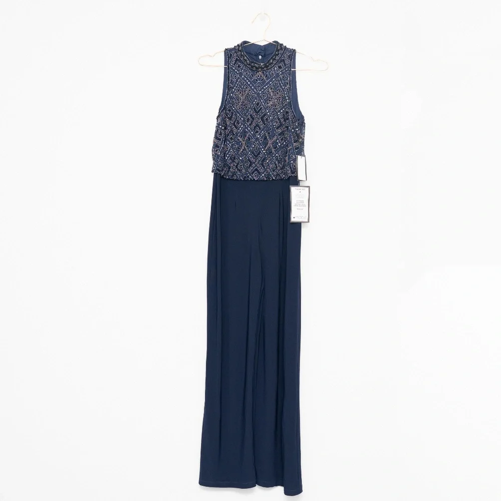 Adrianna Papell - Beaded Blouson Jumpsuit‎